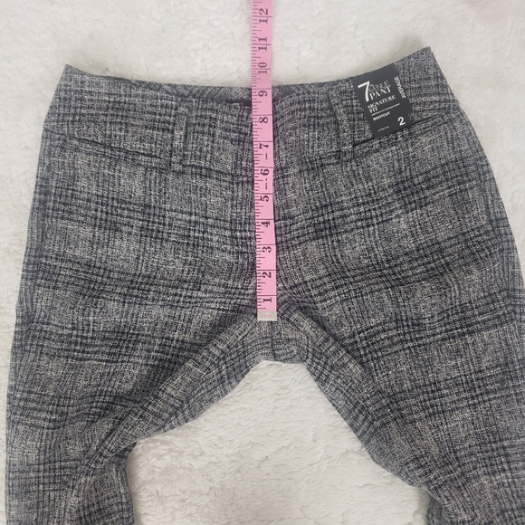 New York & Co. NWT 7th Ave. Pant Signature Fit Bootcut Glen Plaid size 2 Average - Picture 8 of 9